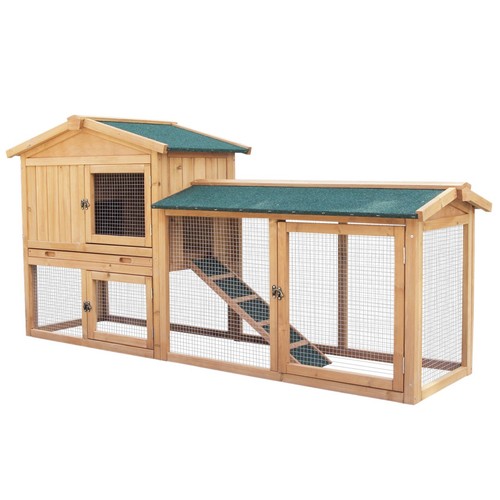 Wooden pet rabbit - rabbit, bunny
