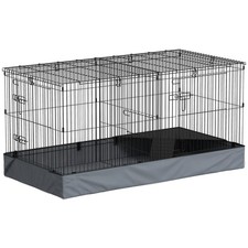 PawHut Guinea Pig Cage, 2 in 1