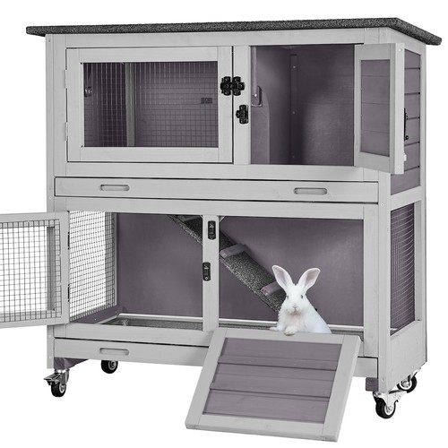 Indoor outdoor rabbit hutch - outdoor,