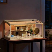 Glass Chewproof Hamster Cage