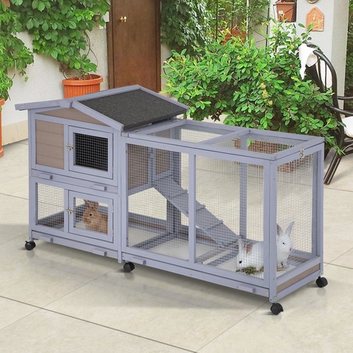Rabbit hutch large cage - hutch,