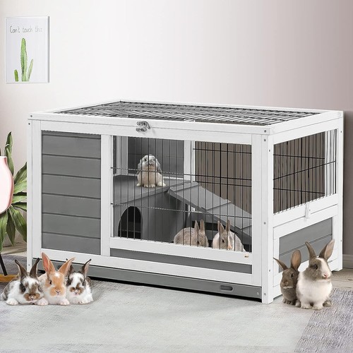 Wooden rabbit hutch - wooden,