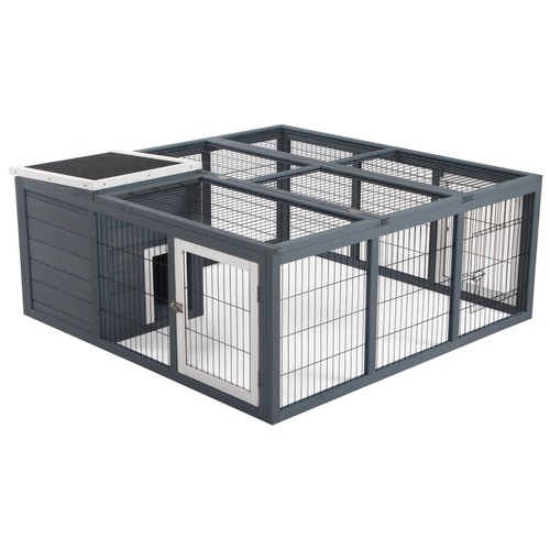 Pawhut rabbit hutch - pawhut, guinea