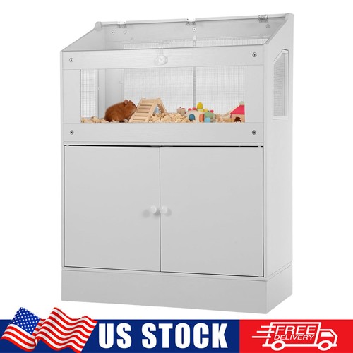 Large wooden hamster cage with - wooden,