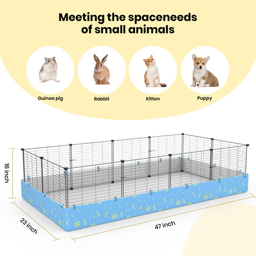 Guinea pig cage with - pig, pvc