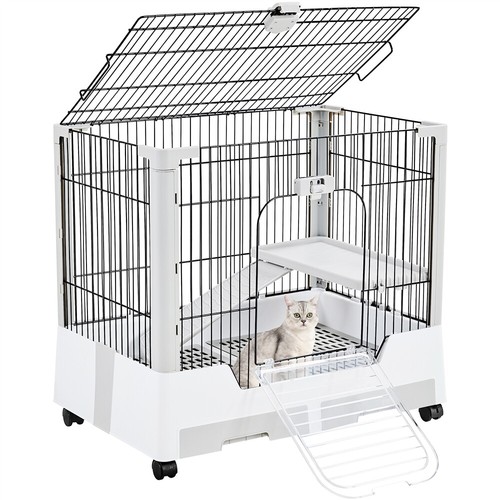 Rabbit cage with - with, pull-out