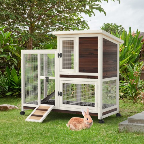 Outdoor rabbit hutch all - outdoor,