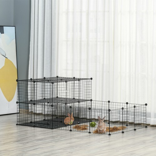 Pawhut pet playpen with door - pet,